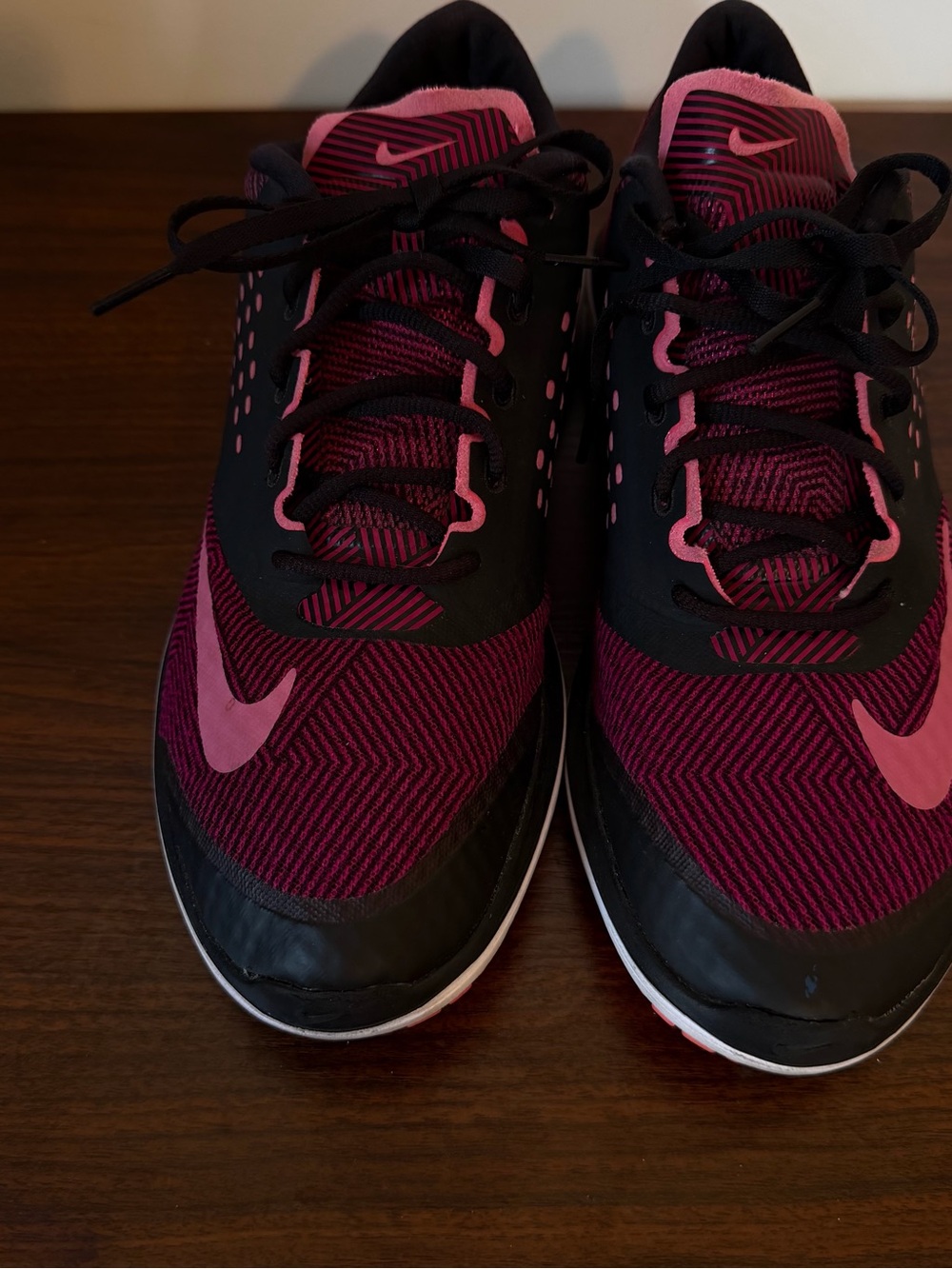Nike Women’s Magenta and Black Athletic Running Shoes